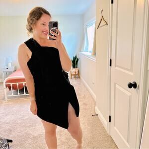 C/MEO Black Jacquard Mini Dress XS